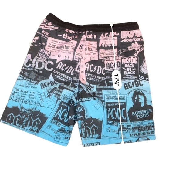 Mens AC/DC swim trunks - Picture 5 of 6